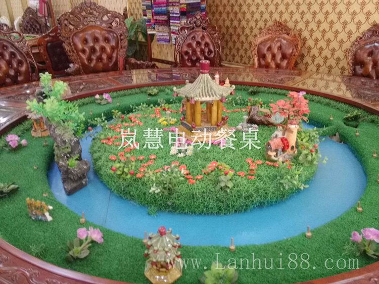電動餐桌噴泉水盆