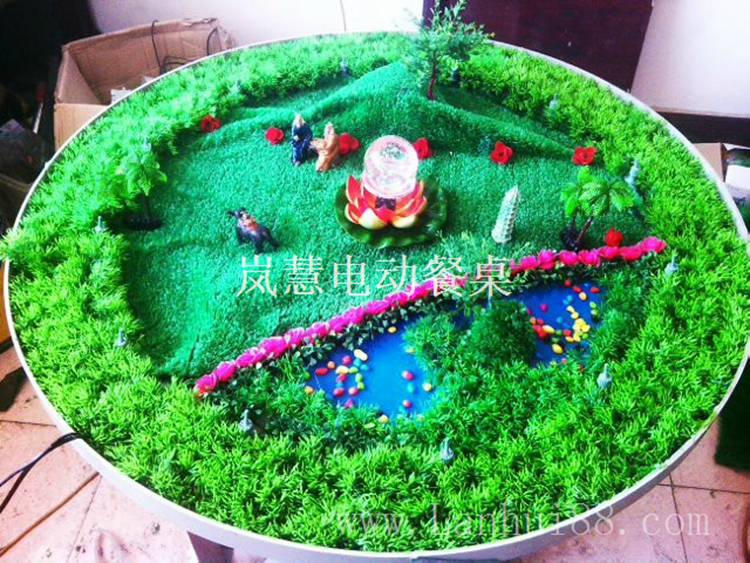 電動餐桌專用水盆造型裝飾圖