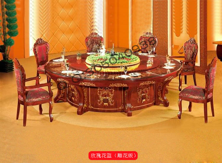餐桌轉盤旋轉桌子定制|玫瑰花