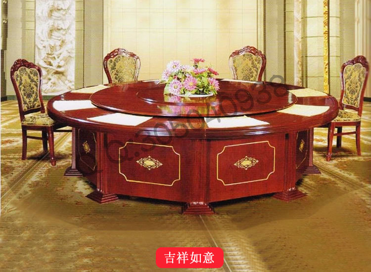 酒店家具大型電動餐臺旋轉臺