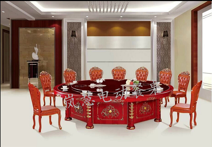 旋轉式導磁玻璃轉盤火鍋餐桌