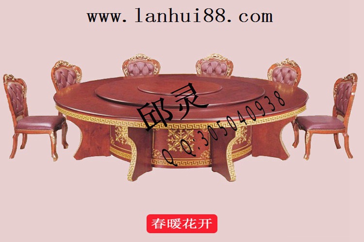 現代圓形旋轉餐桌廠家批