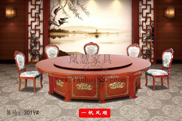 新款自動智能旋轉餐桌廠