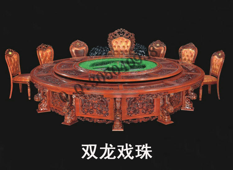 電動餐桌-雙龍戲珠