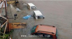 日本德島，臺風“夏浪在日本登陸