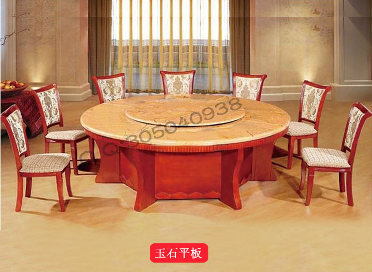 玉石平板電動圓桌